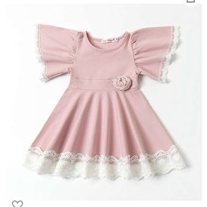24 M / 2T Toddler lace rose party dress